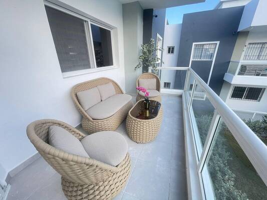 Apartamento en White Sands, Bávaro con 3 habitaciones, 3 baños, 2 parqueos en 2do nivel de 95 mts² con mantenimiento incluido - Imagen 4