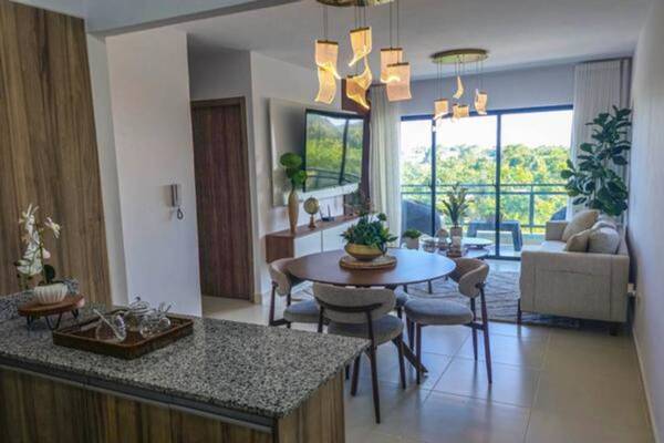 Apartamento en Epic Residences, Bávaro con 2 habitaciones, 2 baños, 1 parqueo en 3er nivel de 74 mts² con mantenimiento incluido - Imagen 3