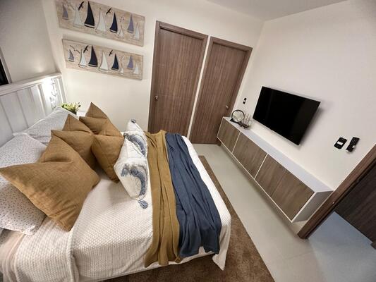 Apartamento en Epic Residences, Bávaro con 2 habitaciones, 2 baños, 1 parqueo en 4to nivel de 88 mts² con mantenimiento incluido - Imagen 4