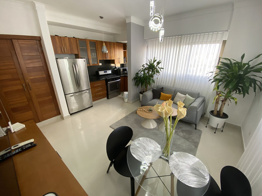 Apartamento en Piantini, Santo Domingo D.N. con 1 habitación, 1 baño, 1 parqueo - Imagen 2