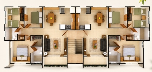 Apartamento en Colinas Del Arroyo II, Santo Domingo Norte con 3 habitaciones, 2 baños, 2 parqueos en 1er nivel de 89 mts² - Imagen 2