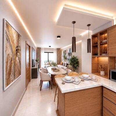 Apartamento en Urbanización Italia, Santo Domingo Este con 3 habitaciones, 2 baños, 1 parqueo de 110 mts² - Imagen 2
