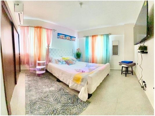 Apartamento en Boca Chica Centro, Boca Chica con 3 habitaciones, 2 baños, 2 parqueos en 10mo nivel con mantenimiento incluido - Imagen 7