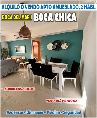 Apartamento en Boca Chica Centro, Boca Chica con 2 habitaciones, 1 baño, 1 parqueo en 5to nivel de 64 mts² con mantenimiento incluido - Imagen 7